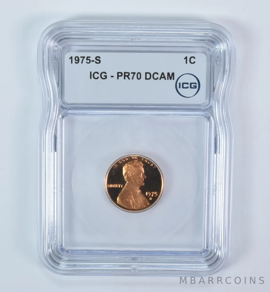 1975-S Lincoln Memorial Cent PR70 DCAM ICG