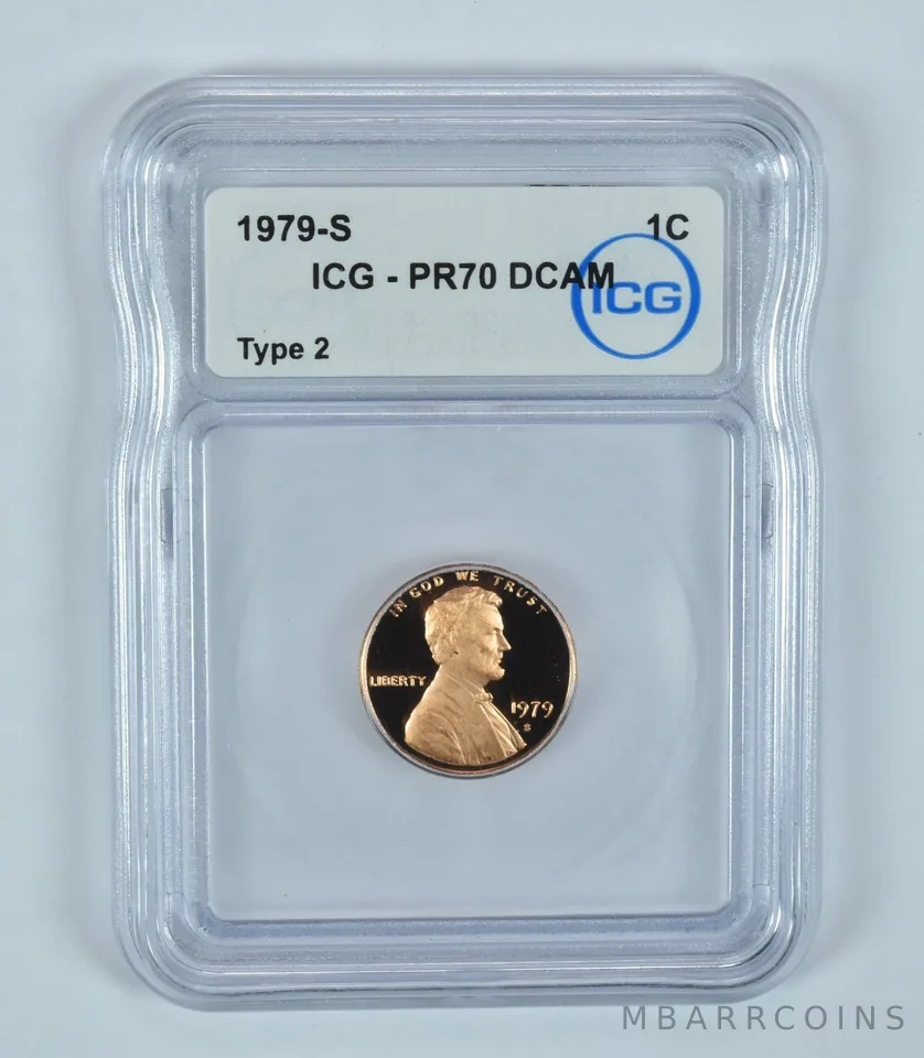 1979-S Lincoln Memorial Cent Type 2 PR70 DCAM ICG