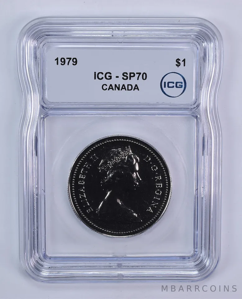 1979 Canada 1 Dollar Voyageurs SP70 ICG