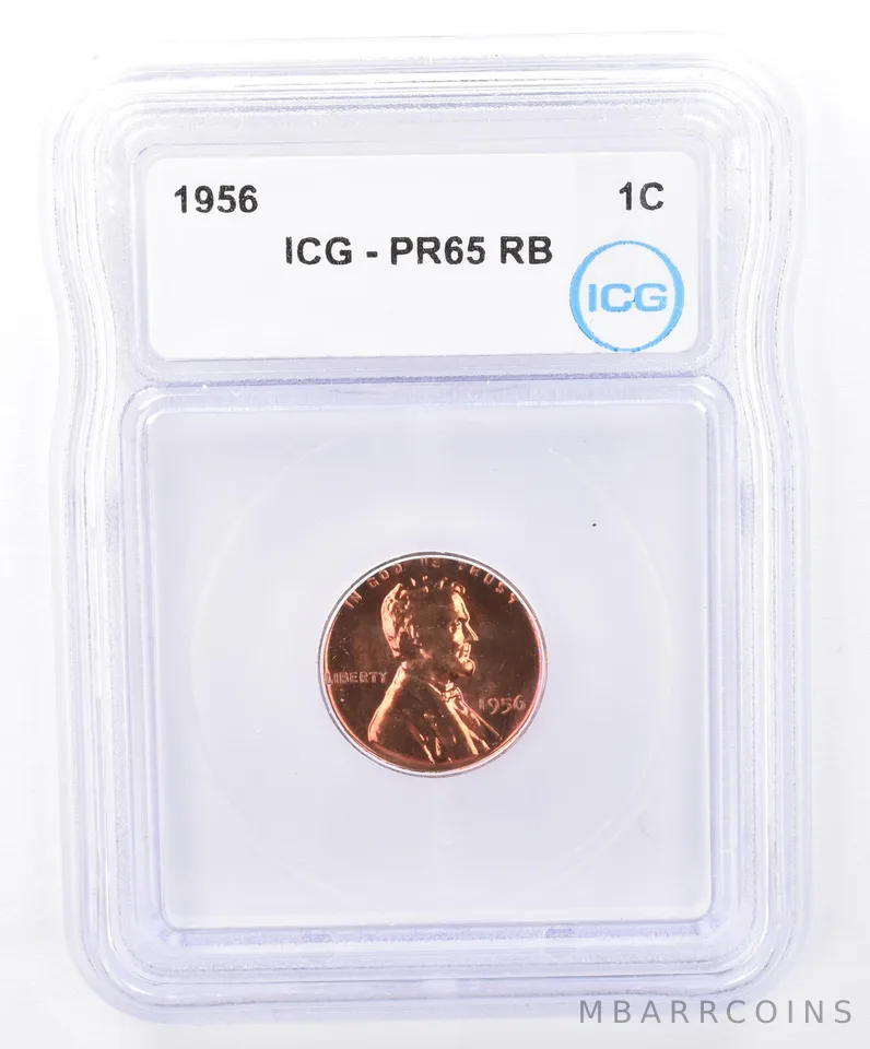 1956 Lincoln Wheat Cent PR65 RB ICG Beautiful Tone *9302