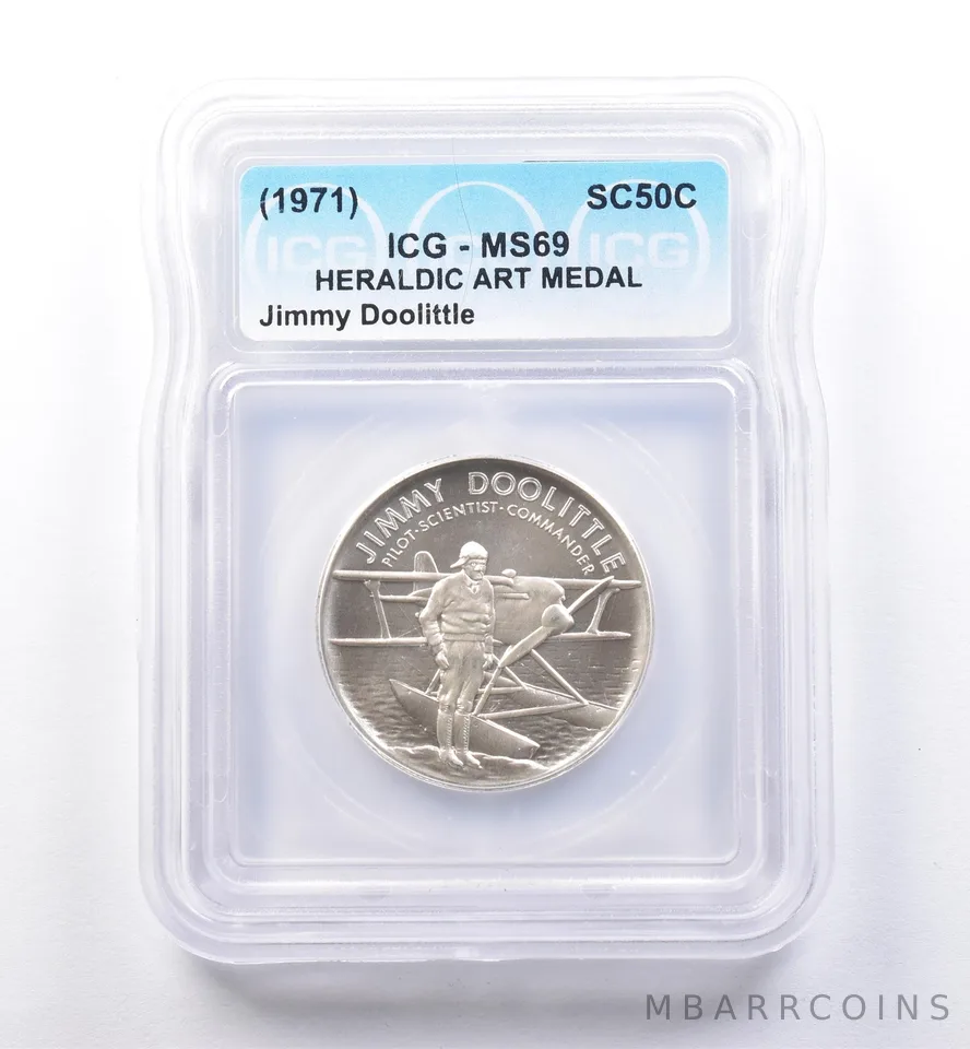 (1971) So Called Half Dollar Jimmy Doolittle MS69 ICG *8505