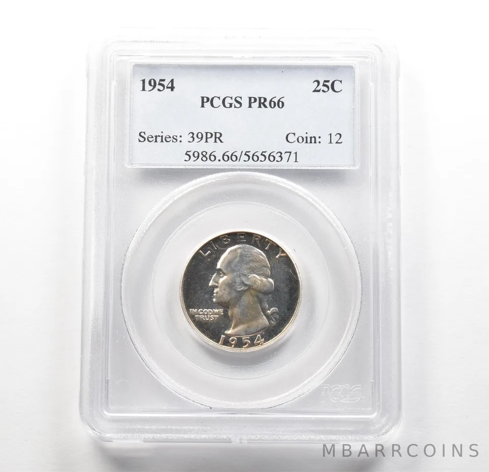 1954 Washington Quarter PR66 PCGS PQ *6276