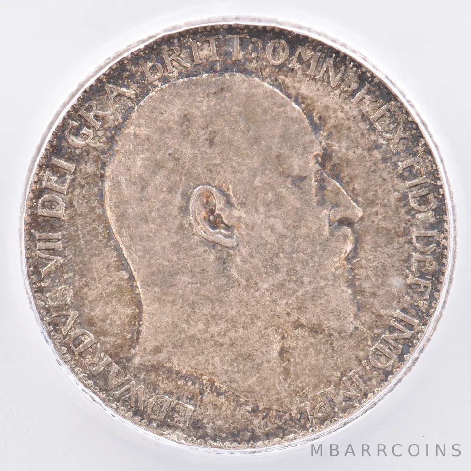 1909 Great Britain 6 Pence KM#799 MS64 ICG Beautiful Tone *1947