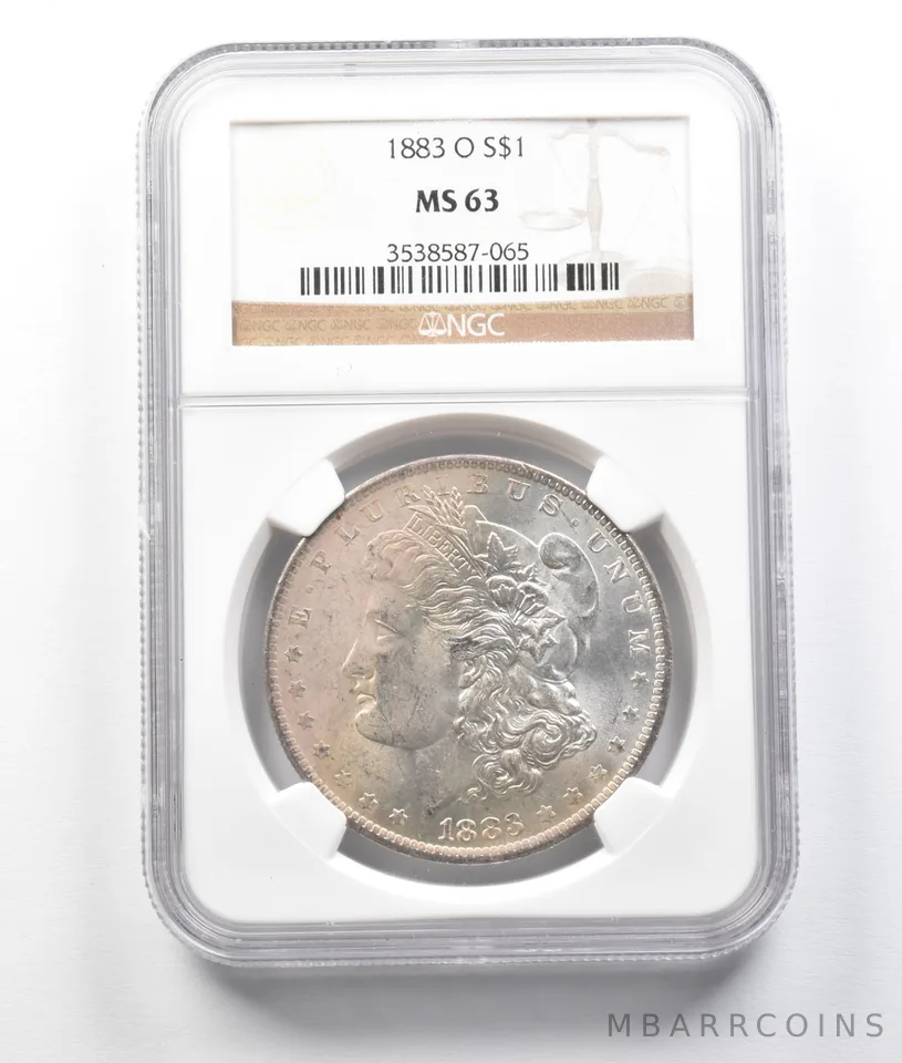 1883-O Morgan Silver Dollar MS63 NGC a7979