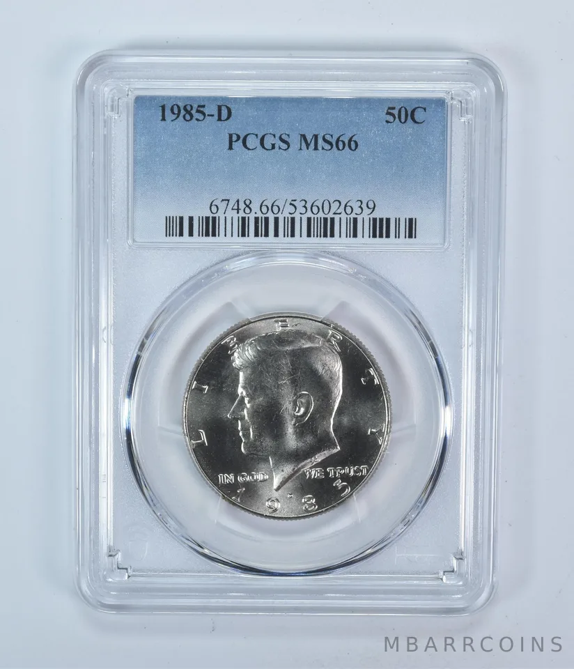 1985-D Kennedy Half Dollar MS66 PCGS Blue Label