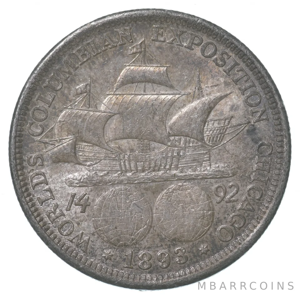 1893 Columbian Exposition Commemorative Half Dollar a8470