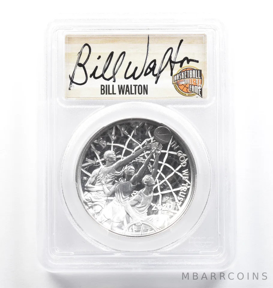 2020-P Basketball Hall Of Fame Commemorative Dollar Walton Gem Proof PCGS *9835