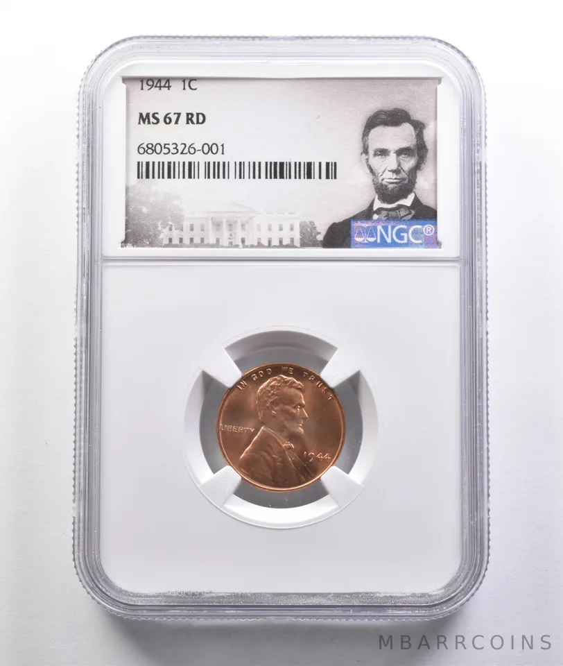 1944 Lincoln Wheat Cent MS67 RD NGC *6806