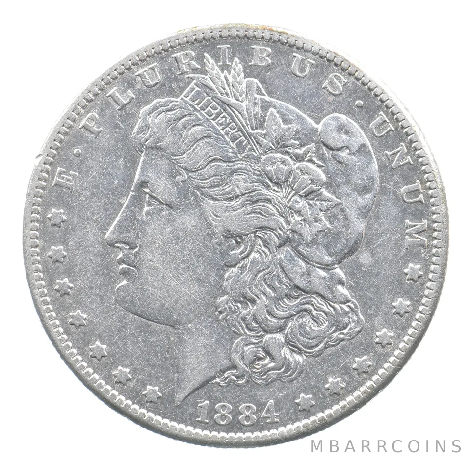 1884-S Morgan Silver Dollar a0916