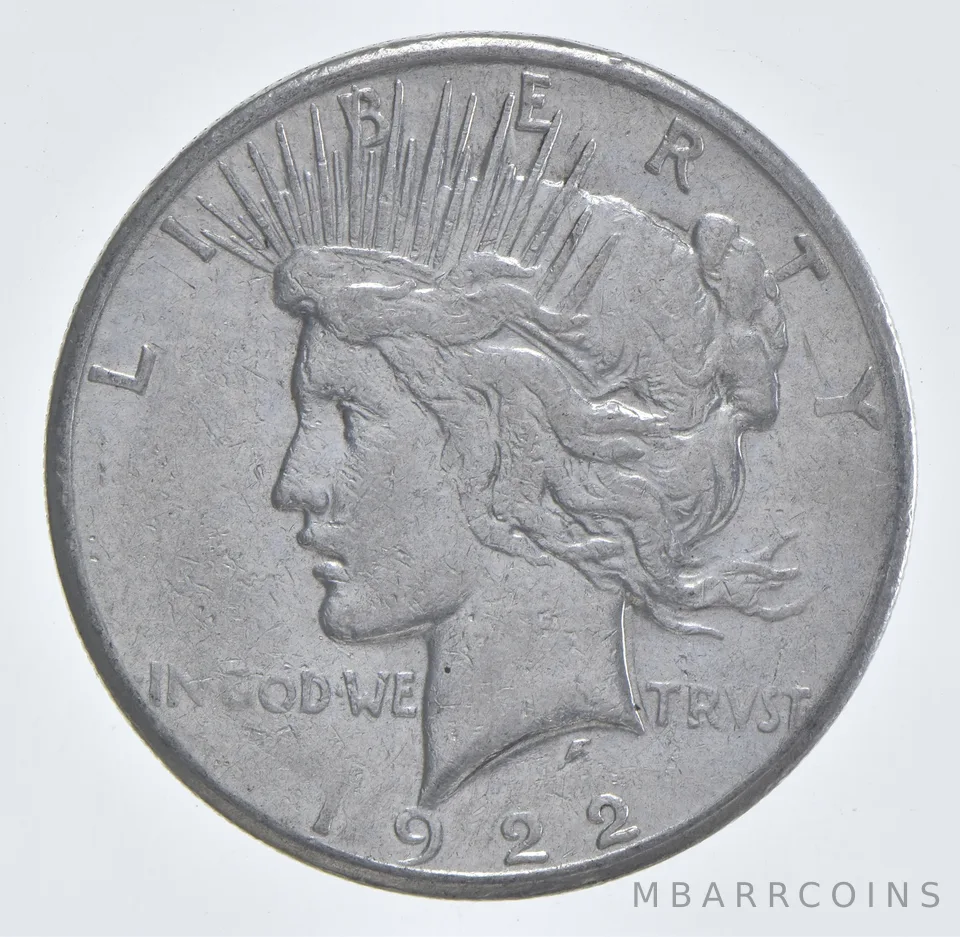 Better - 1922-S Peace Silver Dollar - 90% US Coin *647
