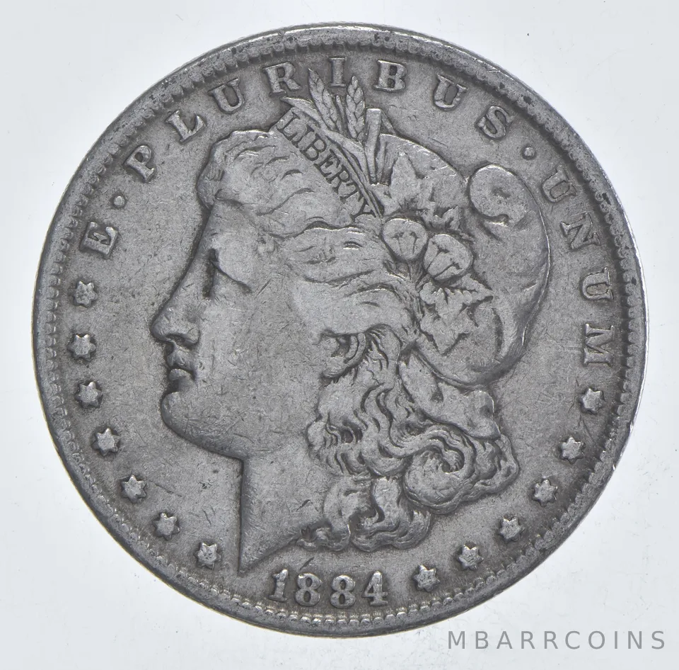 Early - 1884 Morgan Silver Dollar - 90% US Coin *973