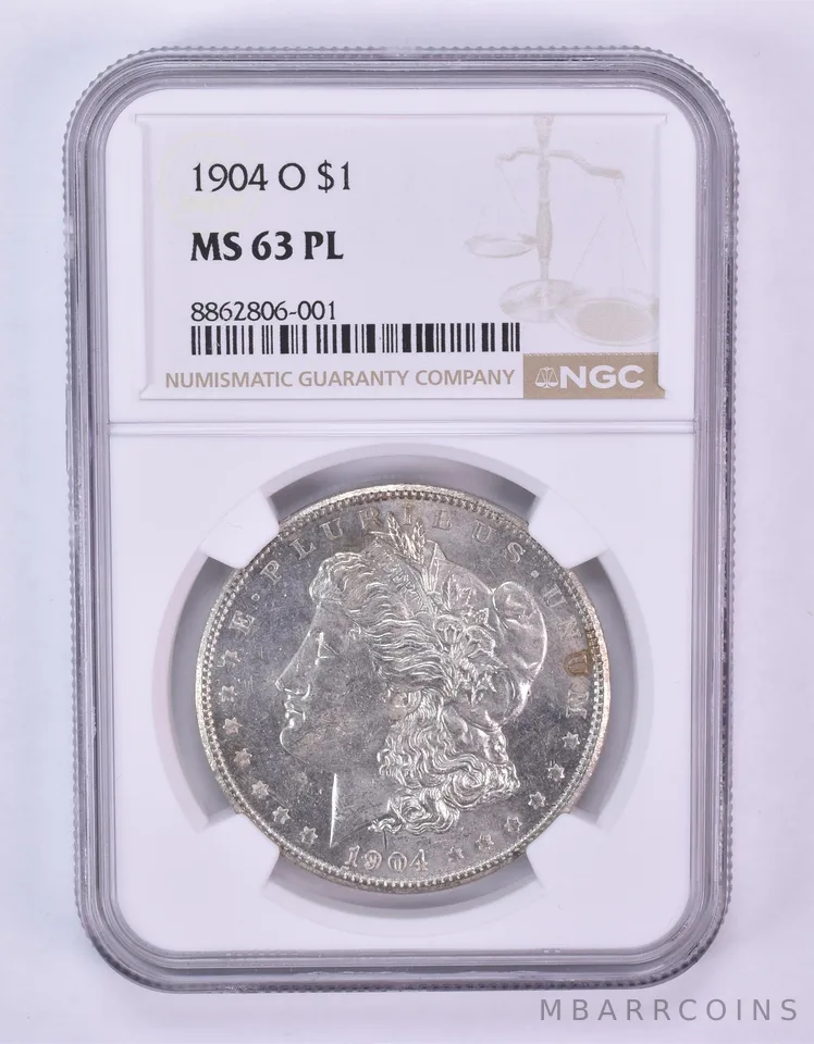 1904-O Morgan Silver Dollar MS63 PL NGC *1081