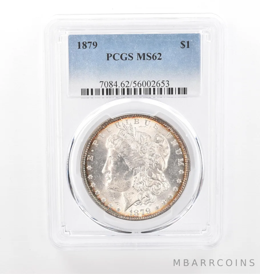 1879 Morgan Silver Dollar MS62 PCGS Peripheral Tone *2068