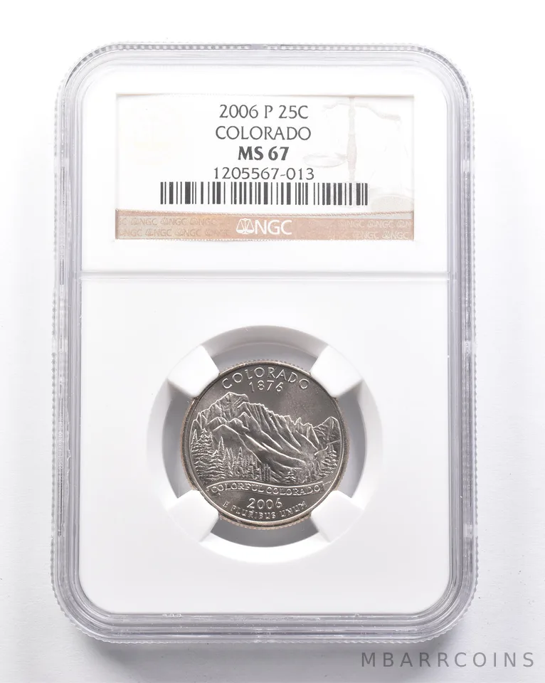 MS67 2006-P Washington State Quarter Colorado NGC a6370