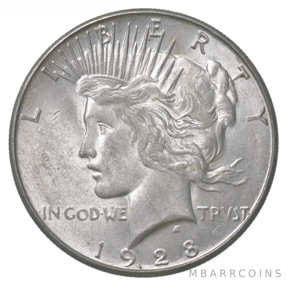 1928-S Peace Silver Dollar a8573