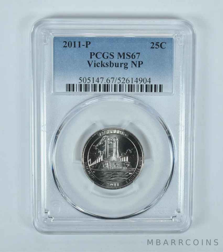 2011-P Washington Quarter ATB Vicksburg MS67 PCGS