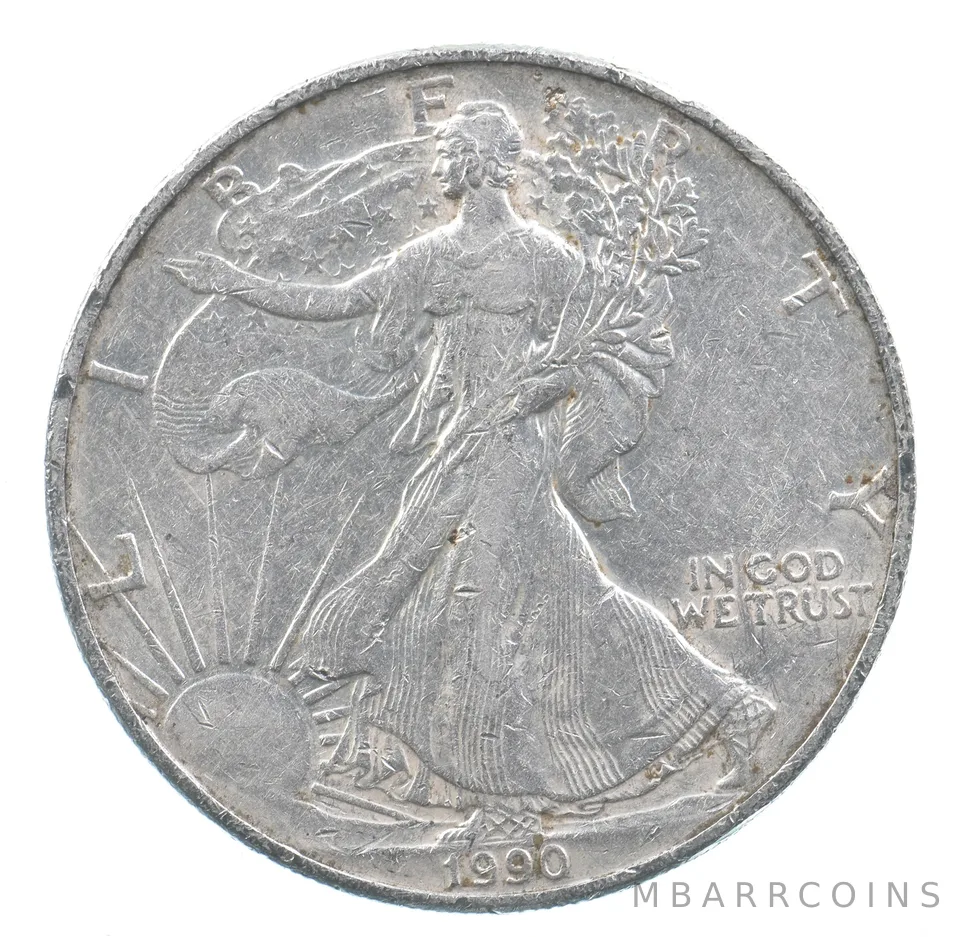 Better Date 1990 American Silver Eagle 1 Troy Oz .999 Fine Silver *822