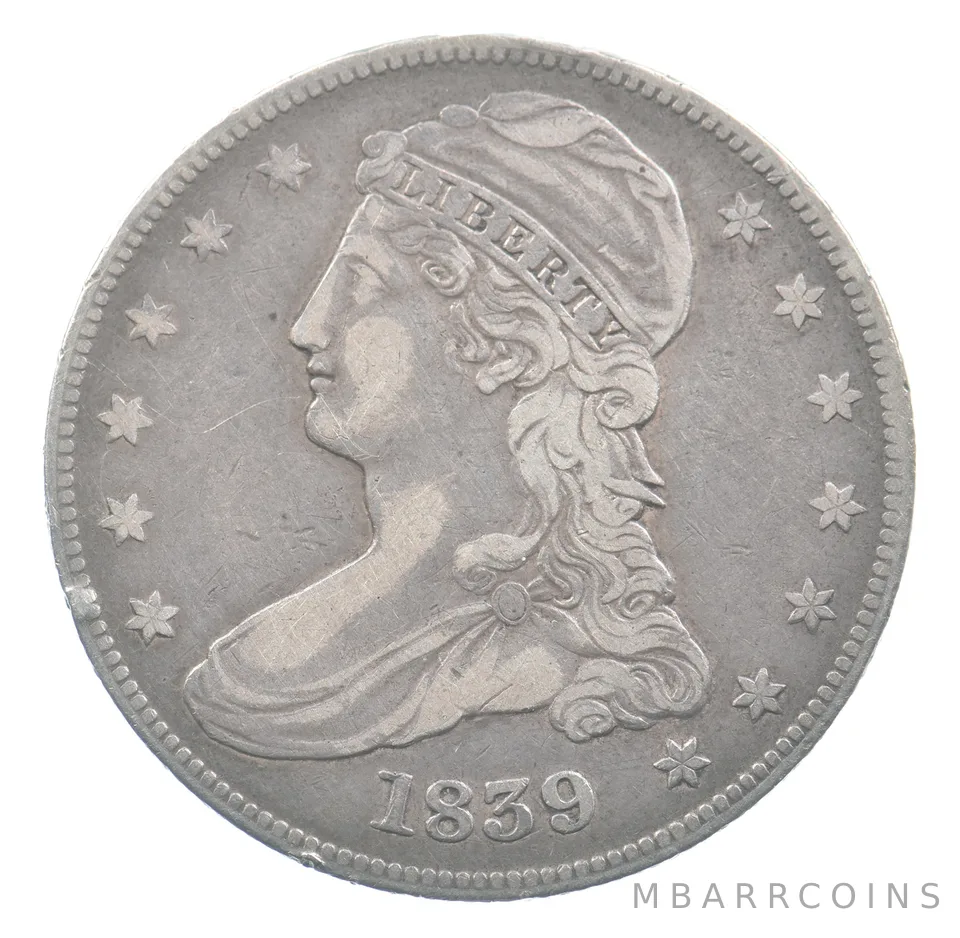 1839 Capped Bust Half Dollar Reeded Edge *0077