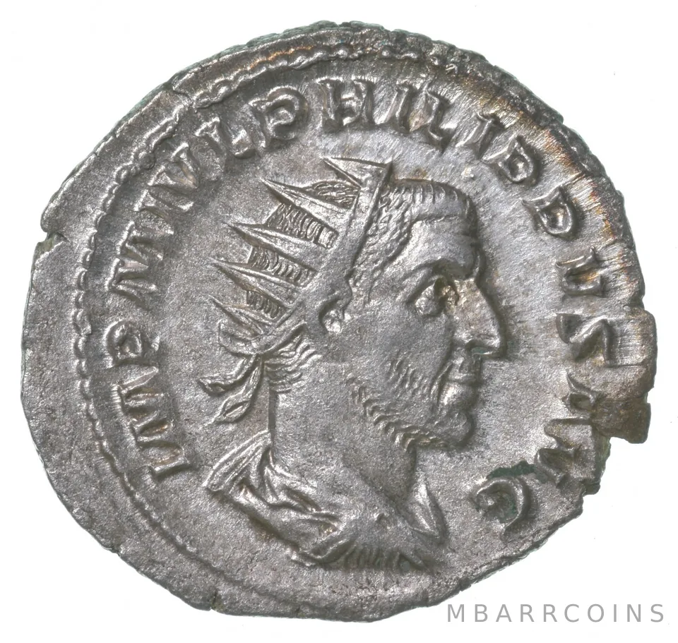 246 AD Ancient Roman Antoninianus - Annona - Philip I a5002