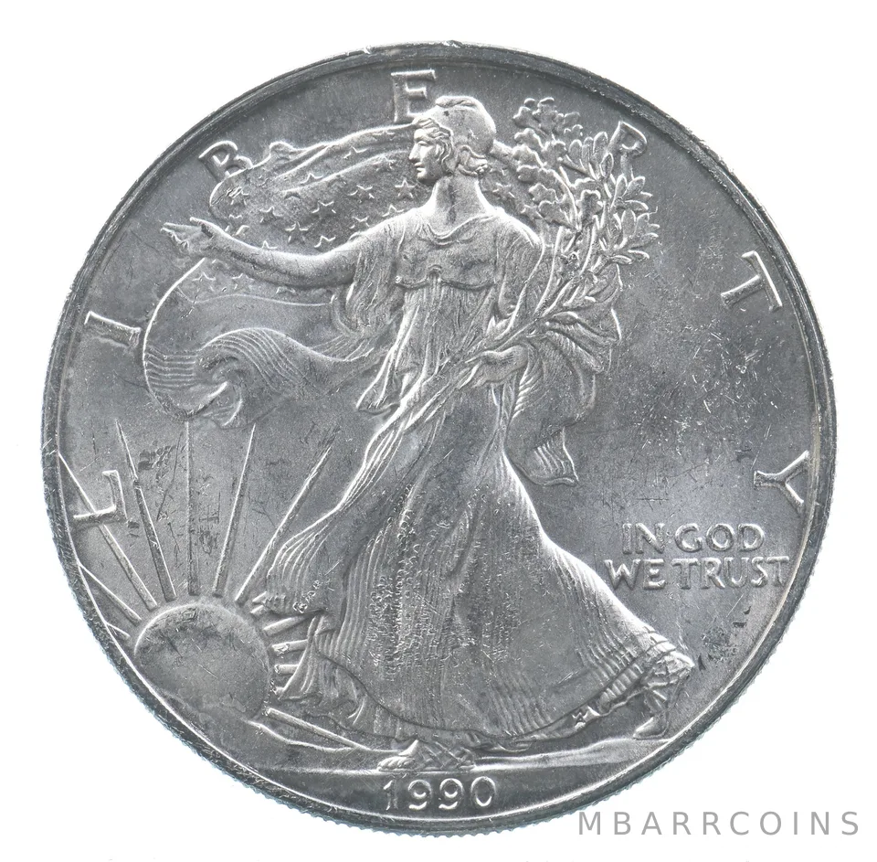 Better Date 1990 American Silver Eagle 1 Troy Oz .999 Fine Silver *812