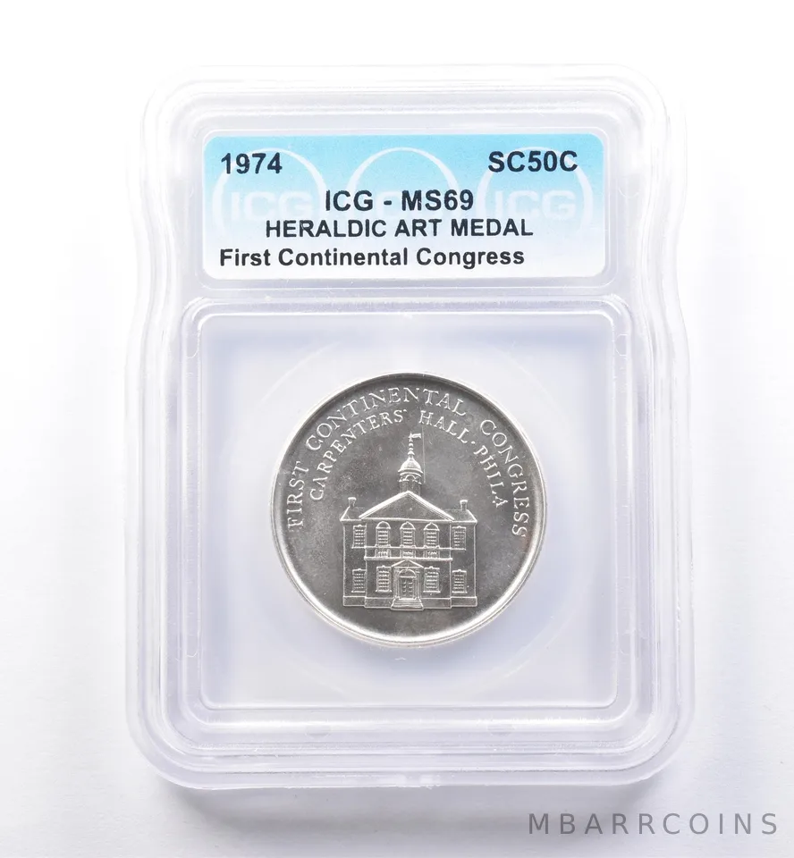 1974 So Called Half Dollar First Continental Congress MS69 ICG *8480