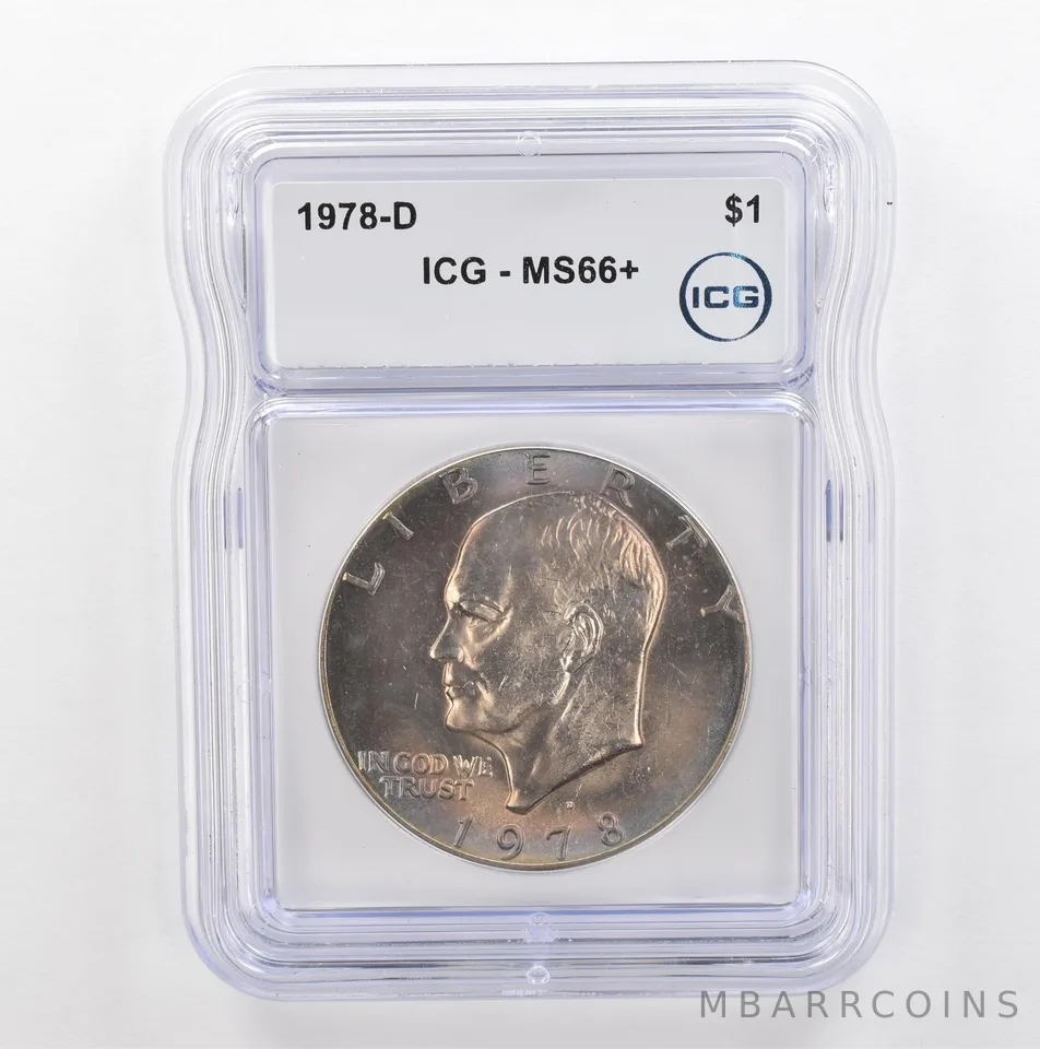 1978-D Eisenhower $1 MS66+ ICG Beautiful Tone *5357
