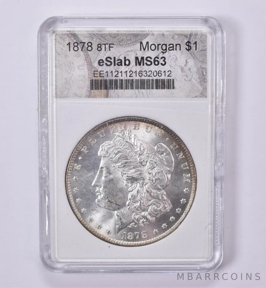 1878 Morgan Silver Dollar 8 Tail Feathers *0547