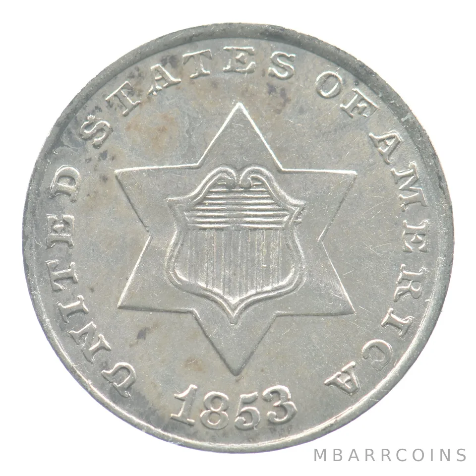 1853 Silver Three Cent Trime *0818