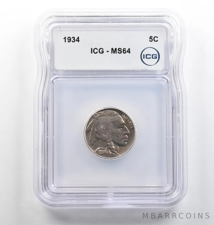 1934 Indian Head Buffalo Nickel MS64 ICG *3993
