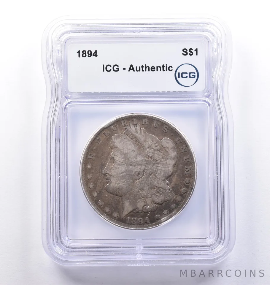 1894 Morgan Silver Dollar Authentic ICG *8368