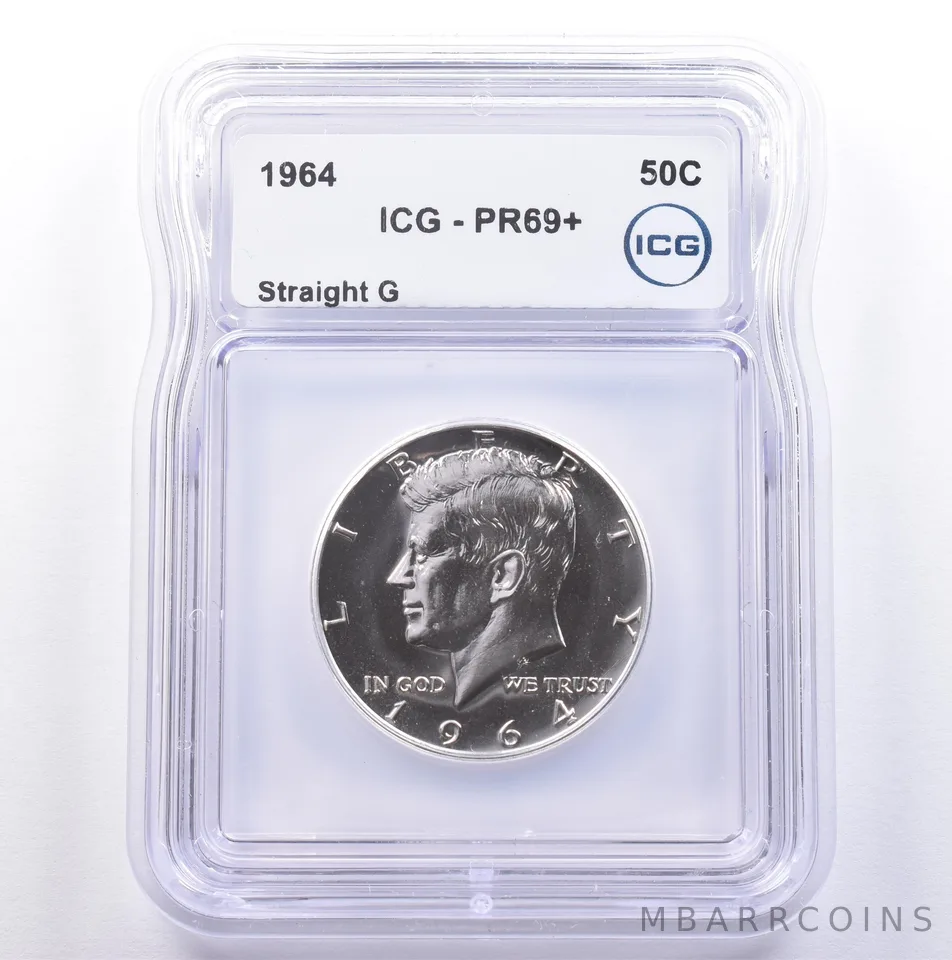 1964 Kennedy Half Dollar Straight G PR69+ ICG *8998