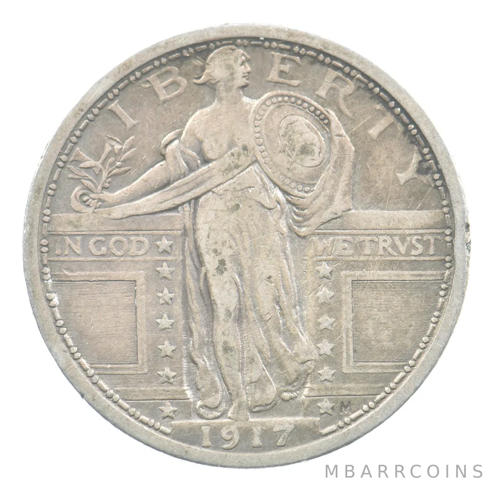 1917 Standing Liberty Quarter Type 1 *5645