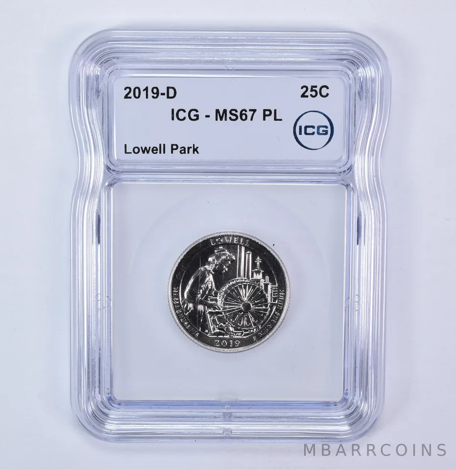 2019-D Washington Quarter ATB Lowell Park MS67 PL ICG
