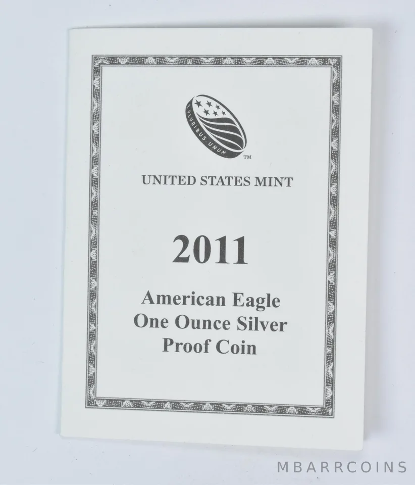 COA 2011-W American Silver Eagle Proof