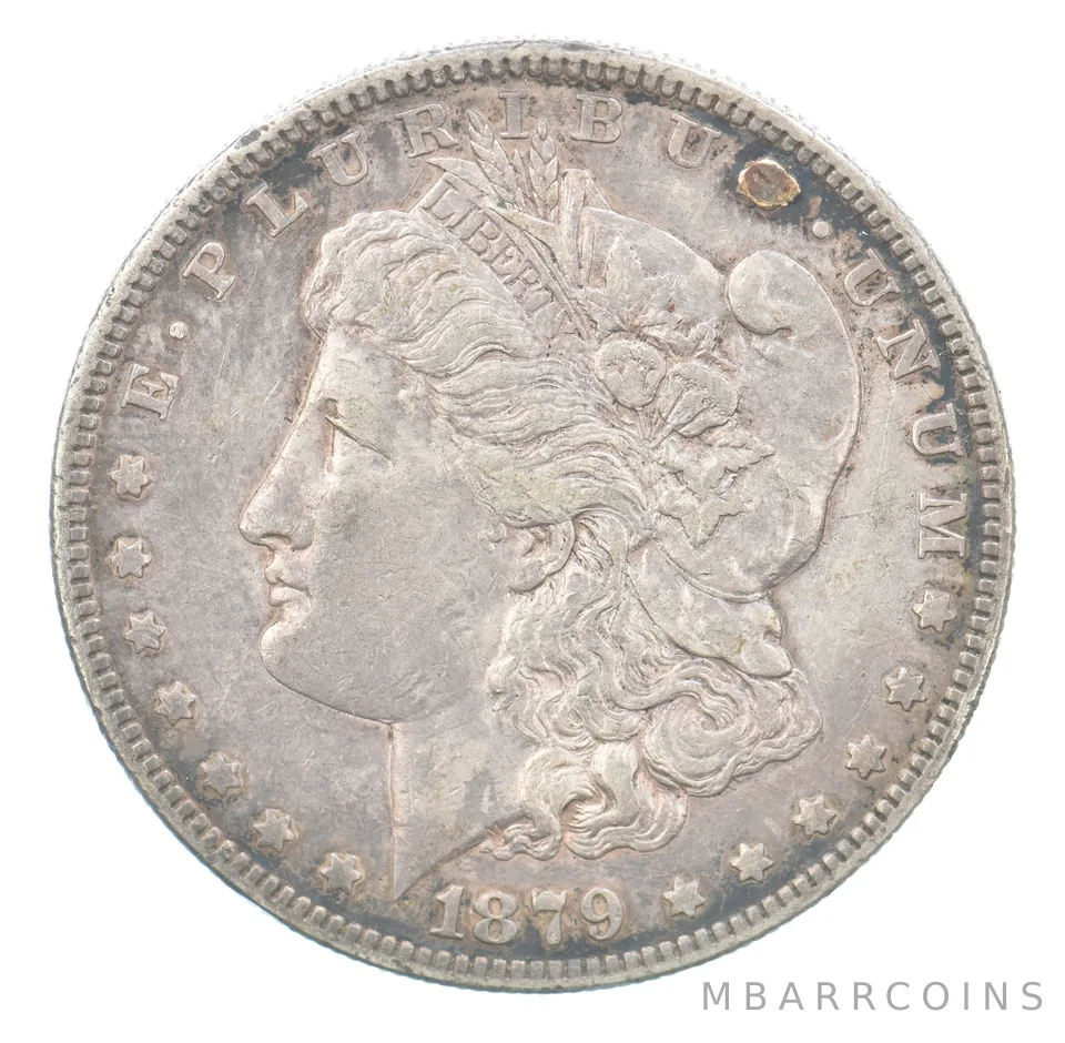 1879-S 7TF Morgan Silver Dollar Reverse Of 78 Beautiful Tone a1545