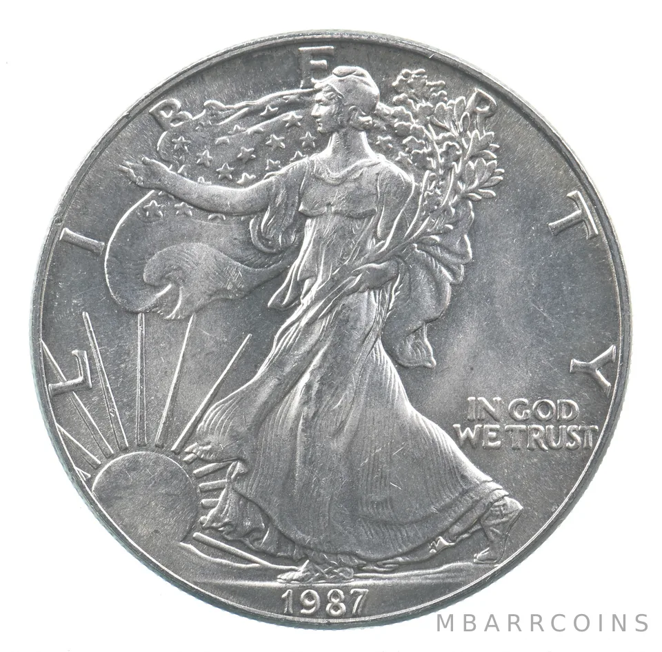 Better Date 1987 American Silver Eagle 1 Troy Oz .999 Fine Silver *790