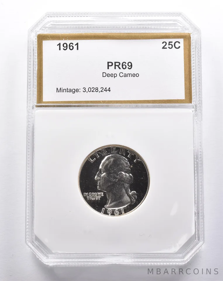 Proof 1961 Washington Quarter *3403