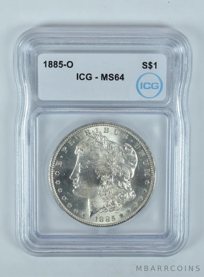 1885-O Morgan Silver Dollar MS64 ICG