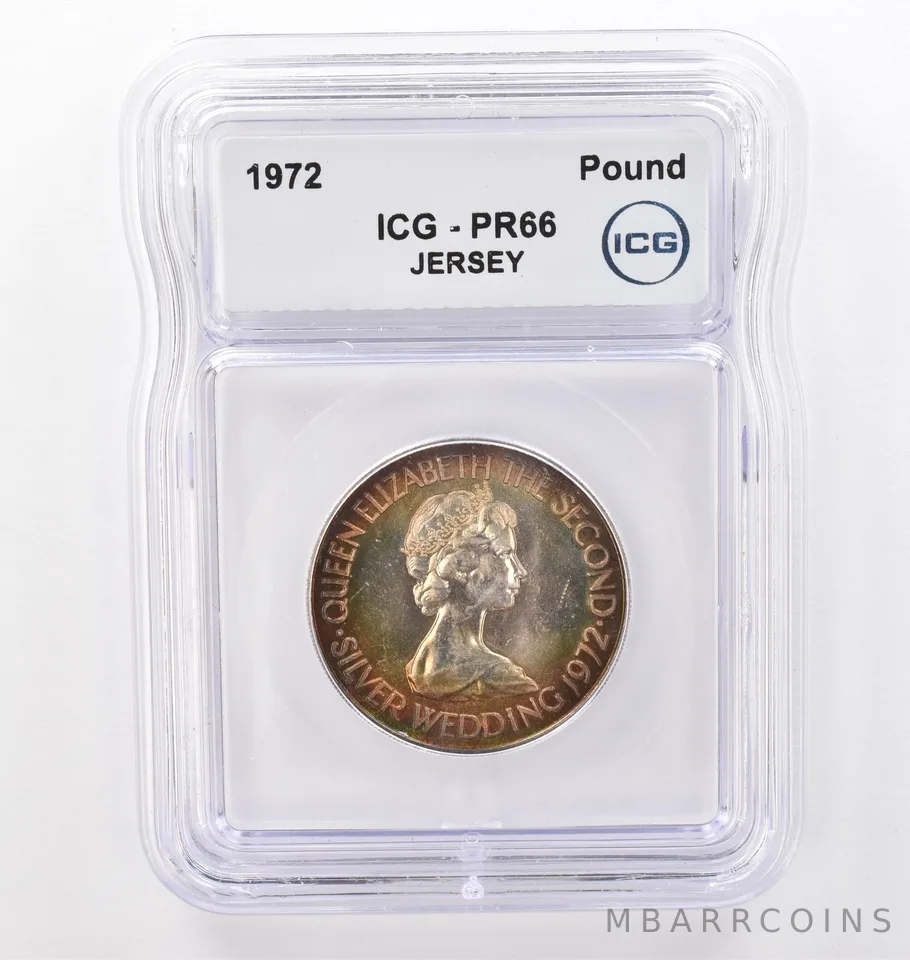 1972 Jersey Pound PR66 ICG Beautiful Tone *0096