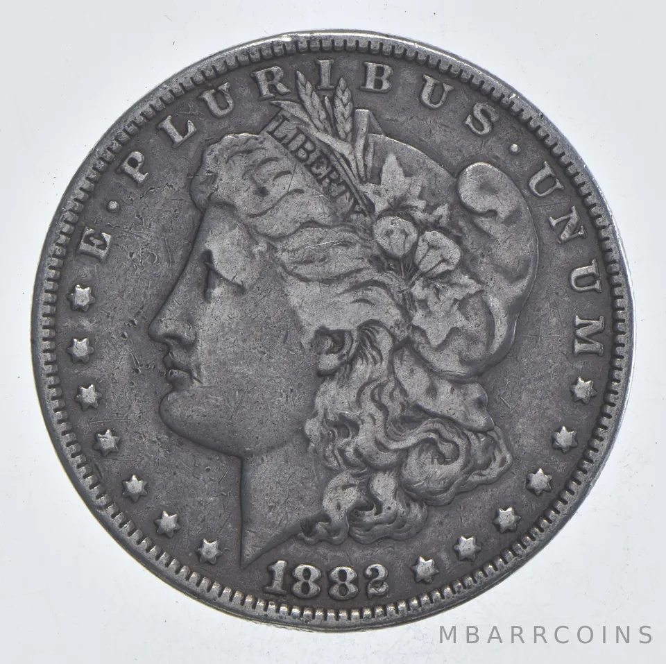 Early - 1882 Morgan Silver Dollar - 90% US Coin *996