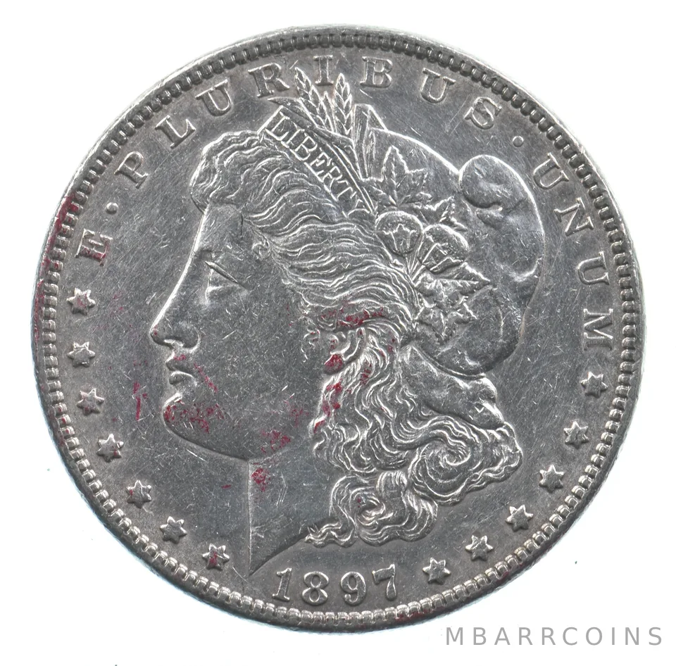 Early - 1897 Morgan Silver Dollar - 90% US Coin *698