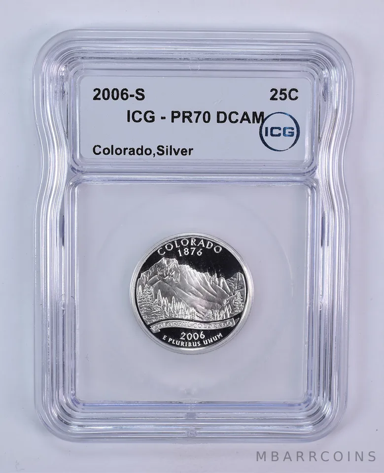 2006-S Washington State Quarter Colorado Silver PR70 DCAM ICG