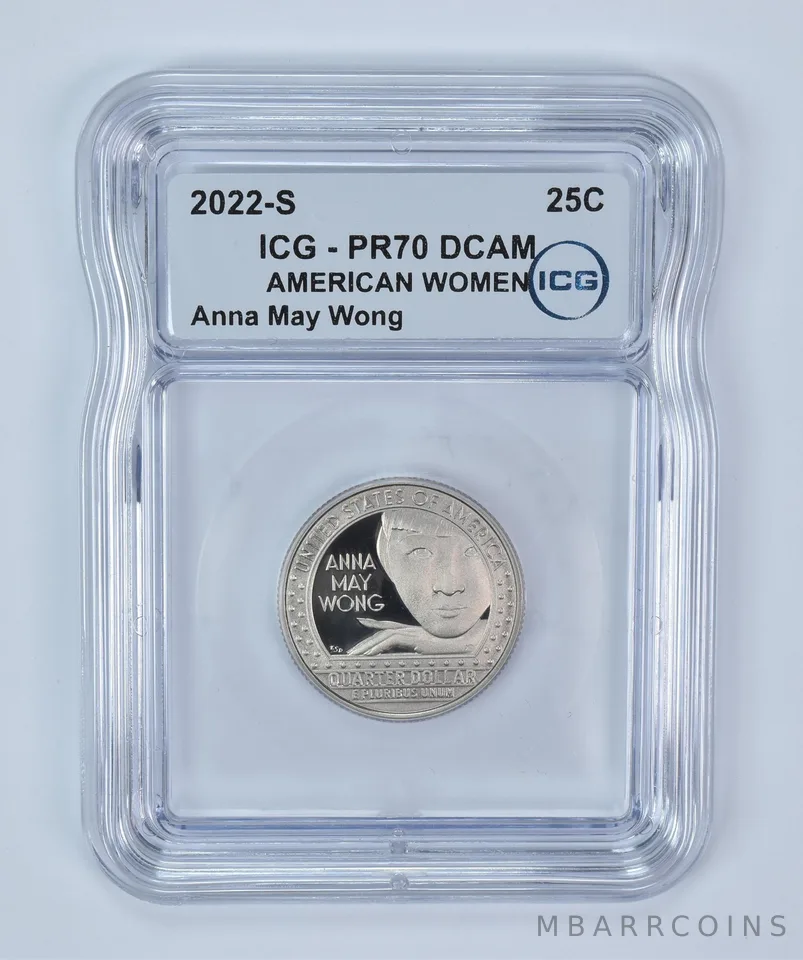 2022-S American Women Quarter Anna May Wong PR70 DCAM ICG