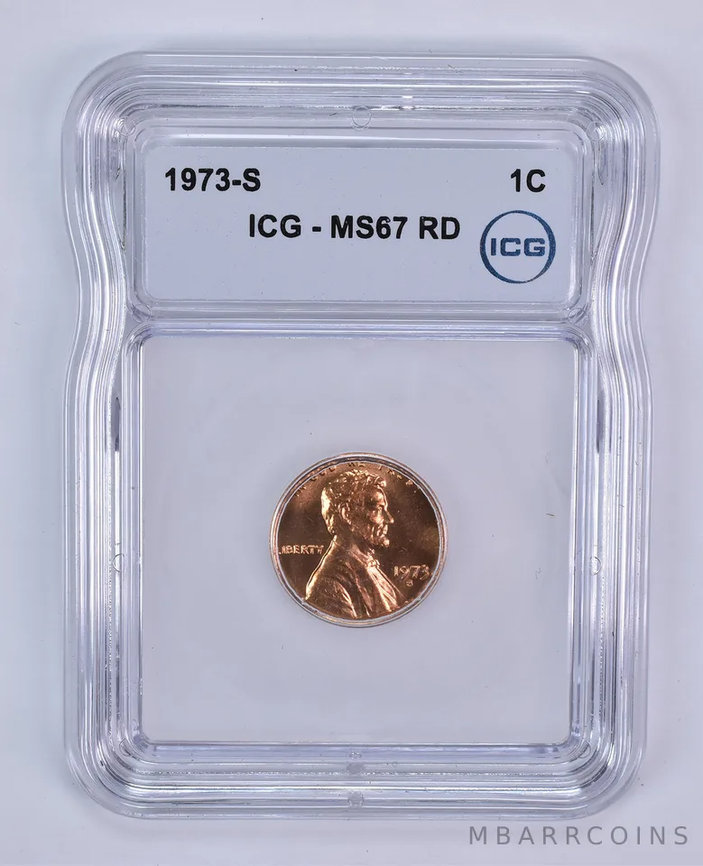 1973-S Lincoln Memorial Cent MS67 RD ICG