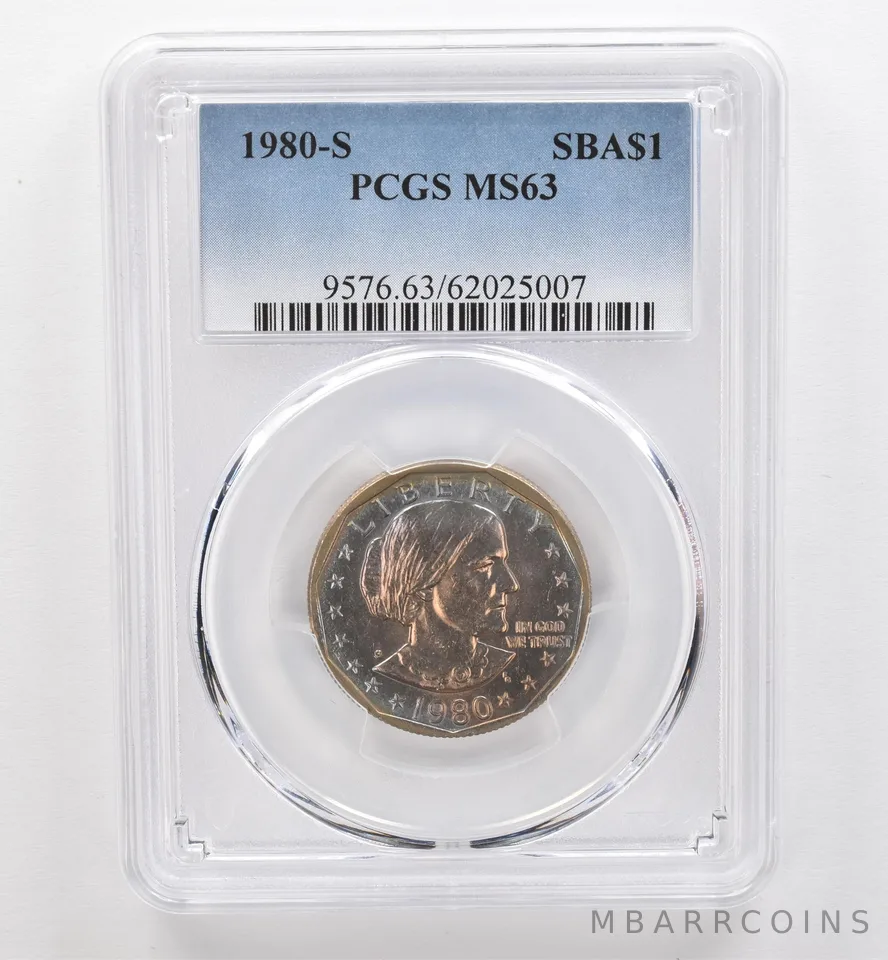 1980-S Susan B Anthony $1 MS63 PCGS Beautiful Tone *9545
