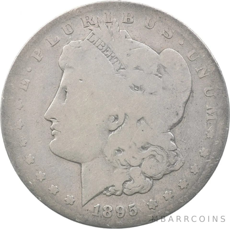 1895-S Morgan Silver Dollar a5807