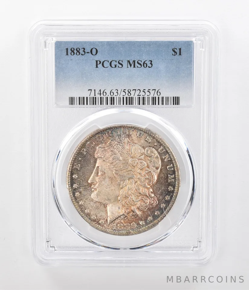 1883-O Morgan Silver Dollar MS63 PCGS Beautiful Tone *1207
