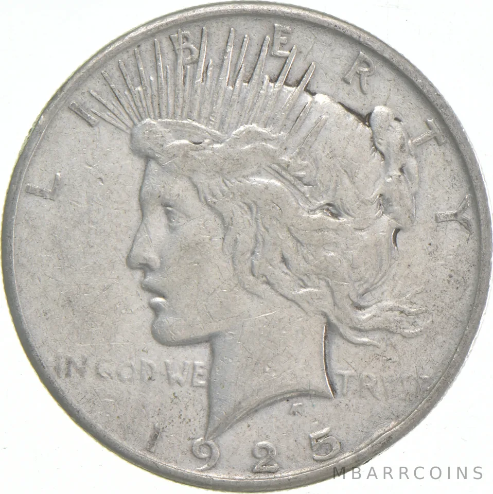 1925 Peace US Silver Dollar - 90% Philadelphia Minted