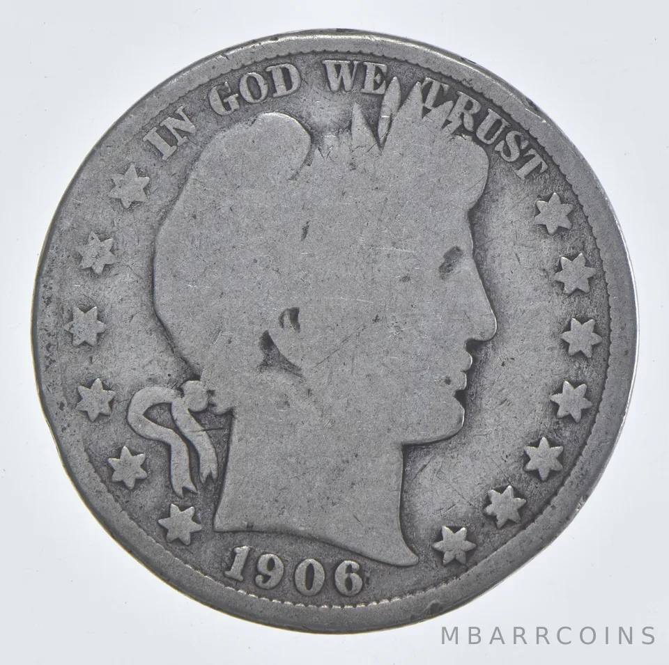 1906-D Barber Half Dollar Estate Coin Collection *802