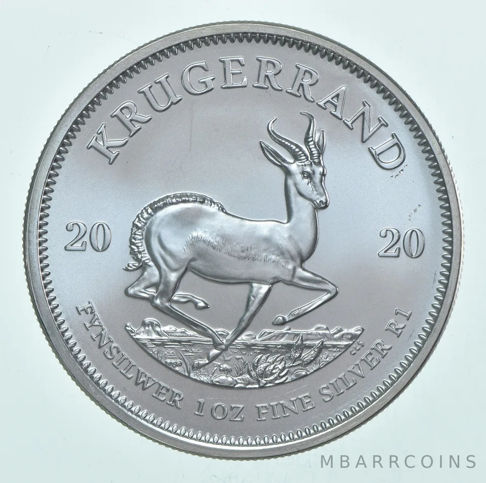 2020 South Africa Silver Krugerrand 1 Oz Silver